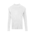 thumbnail image 7 of QATAINLAV Mock Neck Long Sleeve Shirts for Woman Solid Color Casual Pullover Sweater Ribbed Knit Cute Slim Fit Tops White, 7 of 7