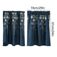 thumbnail image 3 of 2Pc Curtains Floral Curtains Kitchen Coffee Curtains Bedroom Rod Curtains Lace Short Curtains Lace Curtains 29 X 24 Inch 2 Panels, 3 of 9