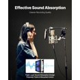 thumbnail image 2 of VEVOR Sound Dampening Blankets, Soundproof Curtains with 80 x 48 in, Soundproof Blanket with Grommets, Studio Grommeted Blanket, for Window, Door, Light Blocker, Music Recording, Black, 2 of 9