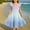 Multicolor, variant on Juslio Girls Dresses A-line Sleeveless Square Neckline Knee Length Casual Summer Beach Blue Sundress