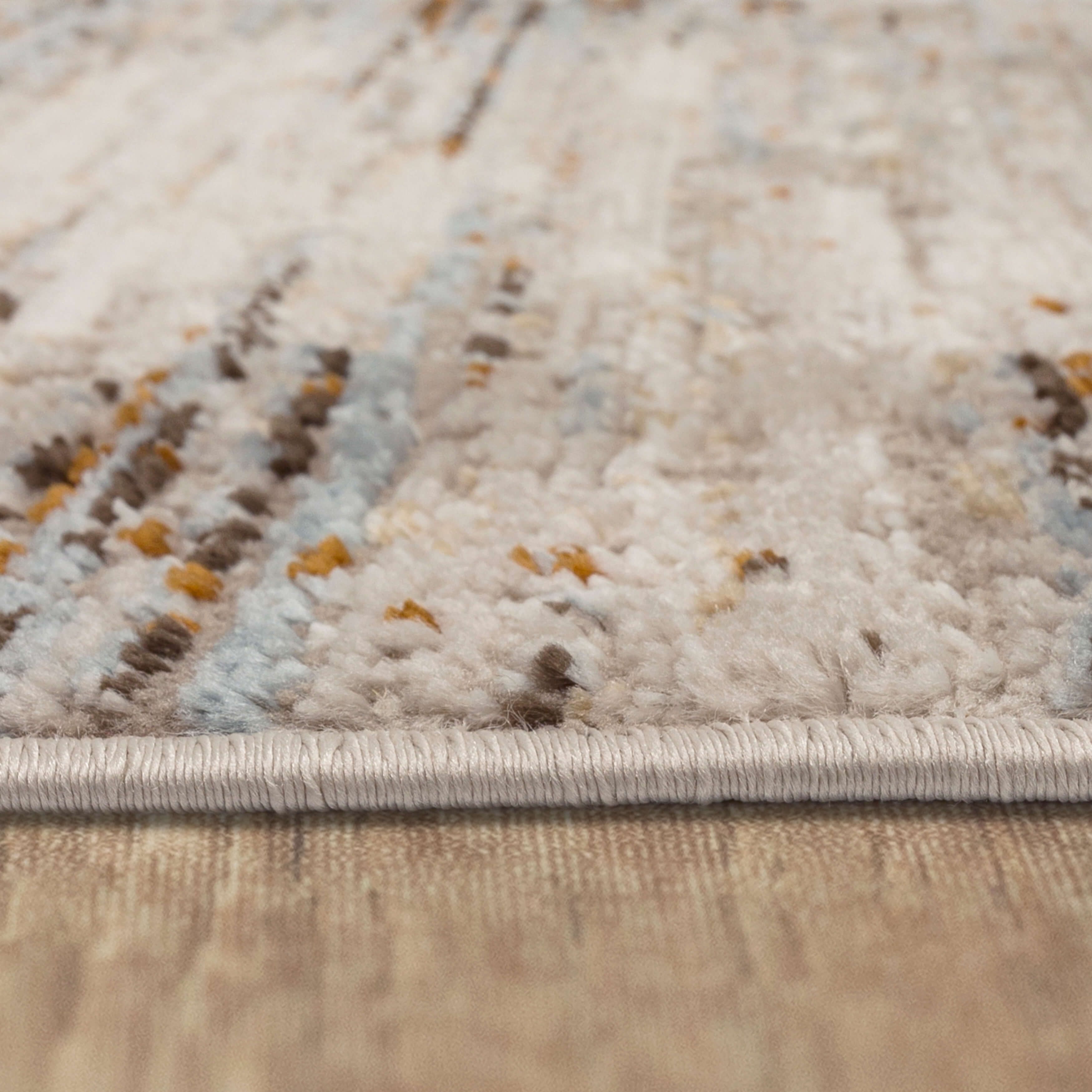 Mohawk Home Panlett Washable Low Pile Stain and Fade Resistant Indoor Area Rug, Blue, 5' 3" X 8'