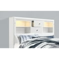 thumbnail image 2 of Global Furniture USA Jordyn White Wood Full Storage Bed with LED Headboard, 2 of 5