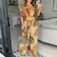 thumbnail image 2 of Traje de cintura con estampado floral de verano para mujer Traje casual de dos piezas a la moda Wmkox8yi bvn765, 2 of 8