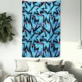 thumbnail image 3 of Abstract Tapestry, Trippy Neon Figures in Contrast with Grunge Digital Effects Illustration, Wall Hanging for Bedroom Living Room Dorm Decor, 60W X 80L Inches, Sky Blue Black Pink, by Ambesonne, 3 of 5