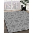 thumbnail image 2 of Ahgly Company Indoor Round Patterned Sonic Silver Gray Area Rugs, 3' Round, 2 of 6