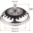 thumbnail image 2 of 2 Pack Stainless Steel Kitchen Sink Stopper, Universal Kitchen Sink Strainer 79.3mm For Kitchen And Bathroom, 2 of 5