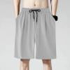 thumbnail image 5 of YOTMKGDO Joggers for Men, Mens Shorts, Men's Shorts with Deep Pockets Loose Fit Casual Shorts for Running Workout Training Basketball Gym Shorts Men, Grey 5XL, 5 of 6