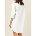 thumbnail image 3 of Blouses pour Femmes à Boutons, Coupe Ample, Manches Longues avec Poche, 3 of 4