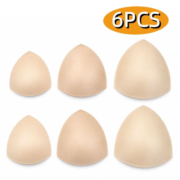 Bra Pads Inserts Women's Comfy Sports Cups Bra Insert 6 PCS