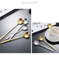 thumbnail image 2 of BUYISI Heart Shaped Gold Stainless Steel Spoon Suitable For 6Pcs Of Ice Cream Coffee Gold, 2 of 7