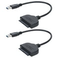 thumbnail image 4 of 2pcs Portable HDD Adapter USB 3.0 to SATA 2.5 Adapter Cable Support for Windows XP 32/64 Bit, 4 of 8