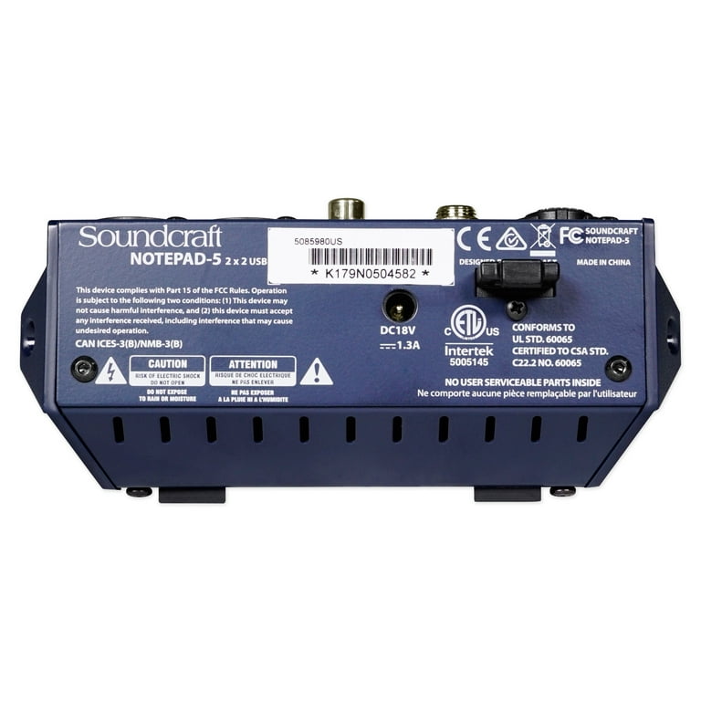 Soundcraft Notepad-5 Channel Live Sound Recording Podcast