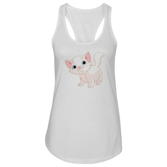 Adorable Kitten. Tank Women -Image by Shutterstock, Female XX-Large