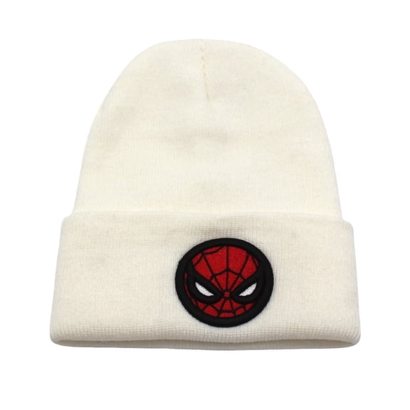 Superior Spider Anime Catoon Knitting Hat - Fleece-Lined Acrylic Beanie, Cute Kawaii Embroidery Trapper Cap for Women Men Unisex
