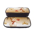 thumbnail image 5 of Lsque Christmas Snowman Gift Printed Big Capacity PU Leather Pencil Case Large Pencil Pouch Stationery Pen Bag Pencil Holder for Teen, 5 of 6