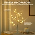 thumbnail image 4 of 2FT/24” Birch Tree Light with 24LT Warm White LEDs Battery Powered Timer, Artificial Tabletop Tree Light Money Tree Wedding Desk Table Easter Decor Christmas Tree Christmas Decorations, 4 of 7