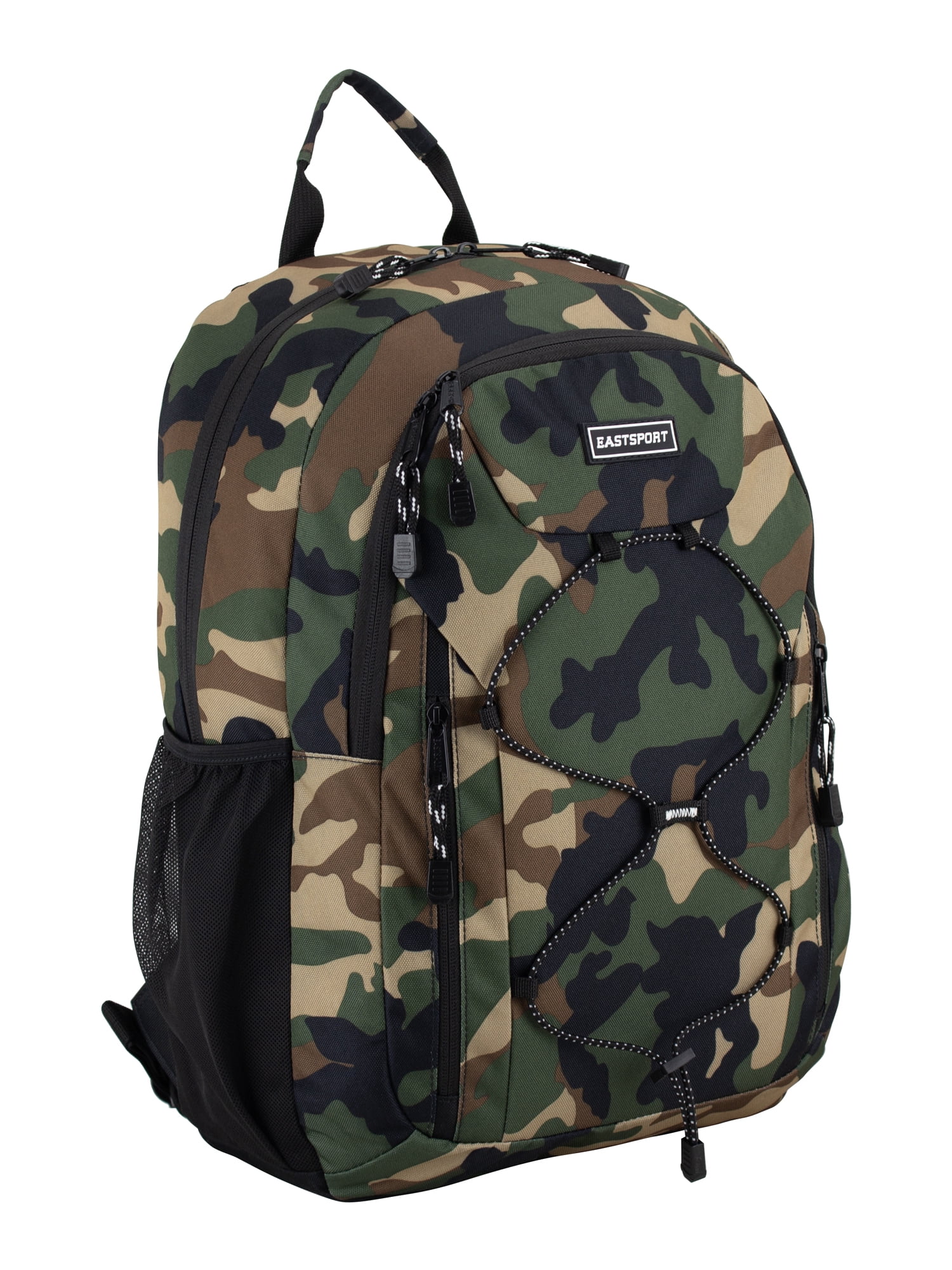Eastsport Unisex Axis Sport 18.5" Bungee Backpack, Army Camo