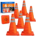 thumbnail image 1 of [Conos de seguridad vial] TENKAIWICK de 18 pulgadas con collares reflectantes (paquete de 6), 1 of 8