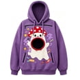 thumbnail image 2 of Halloween Pet Pouch Hoodie Men Women Long Sleeve Cute Graphic Loose Hooded Sweatshirt Pullover Tops Dog Cat Carrier Hoodie, 2 of 6