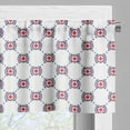 thumbnail image 3 of Ambesonne Compass Window Valance, Diamond Windrose Leaf, 42" x 18", Dark Blue Dark Coral, 3 of 5