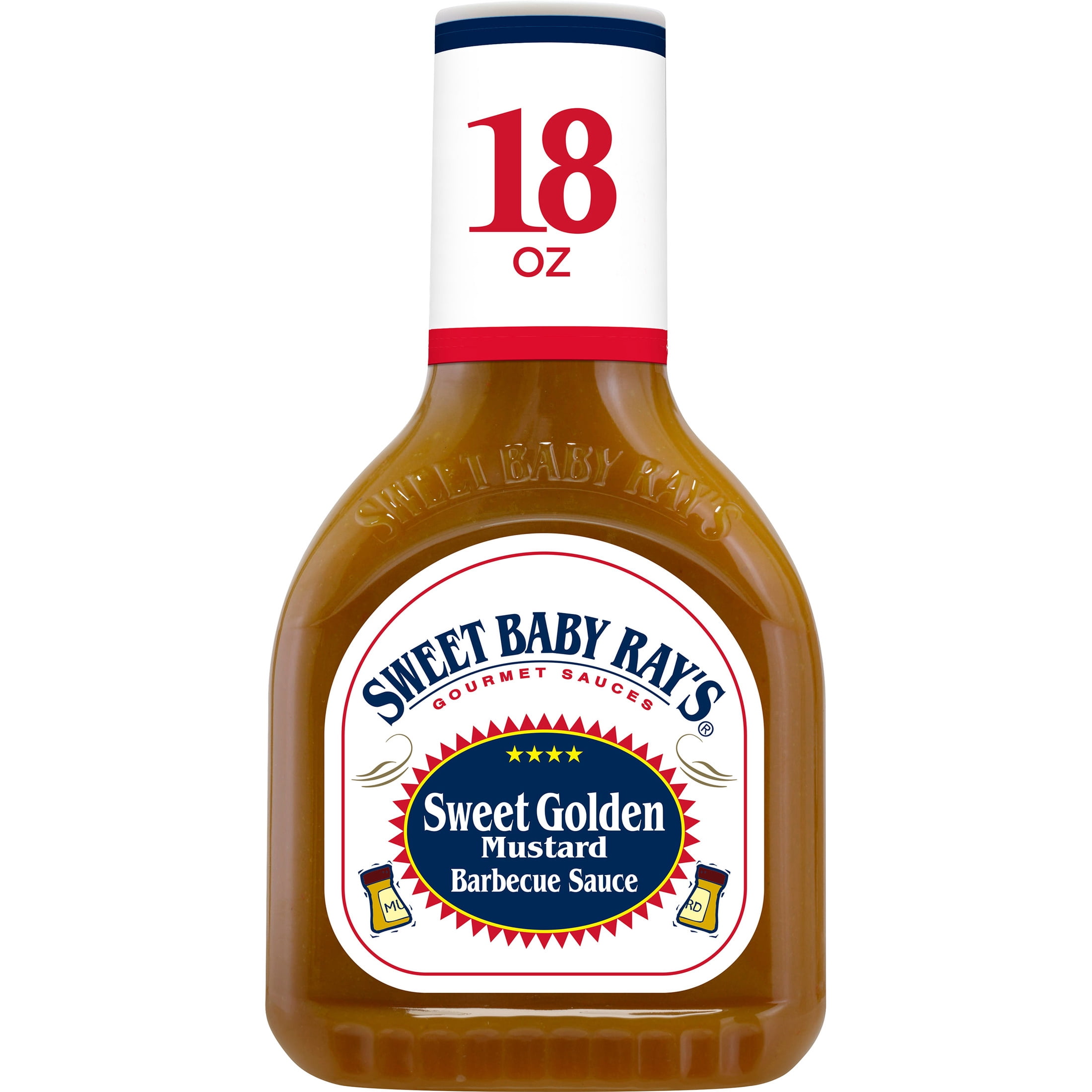 (12 pack) Sweet Baby Ray's® Sweet Golden Mustard Barbecue Sauce 18 oz