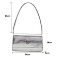 thumbnail image 2 of Bolso de hombro tipo bandolera de nueva moda de primavera, bolso de moda pequeño, bolso de PU tipo bandolera, color plateado, 2 of 5