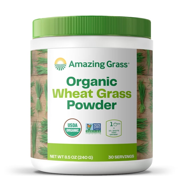 Suplemento Amazing Grass, hierba de trigo en polvo, 240 ml, 30 porciones