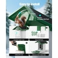 thumbnail image 5 of isYoung Smart Bird Feeder with Camera, 2.5K QHD, AI Identify 16000+ Birds,Dual Solar Panel, AI Auto-Capture & Motion Detection, IP65 Weatherproof,170° Field of View, Perfect Bird Watching Gift, 5 of 9