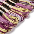 thumbnail image 5 of 10 Skeins 87.5 Yards 6 Strands Cross Stitch Threads Embroidery Floss Thread Bulk Purple Variegated Friendship Bracelet String Polyester Threads for Jewelry Making Cross Stitch Craft Supplies, 5 of 8