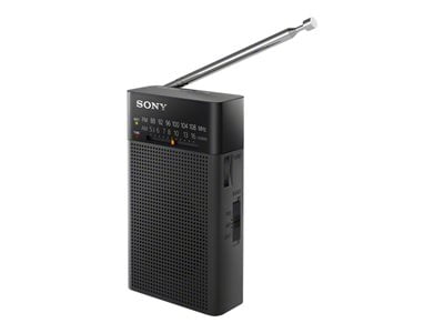 New Genuine Sony ICF-P26 Portable Pocket FM/AM Radio Built-in Speaker Black 