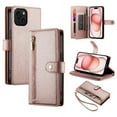 thumbnail image 5 of GANGXUN Étui à Rabat en Cuir pour iPhone 15 - Sangles Longues et Courtes, design Portefeuille, 5 of 5