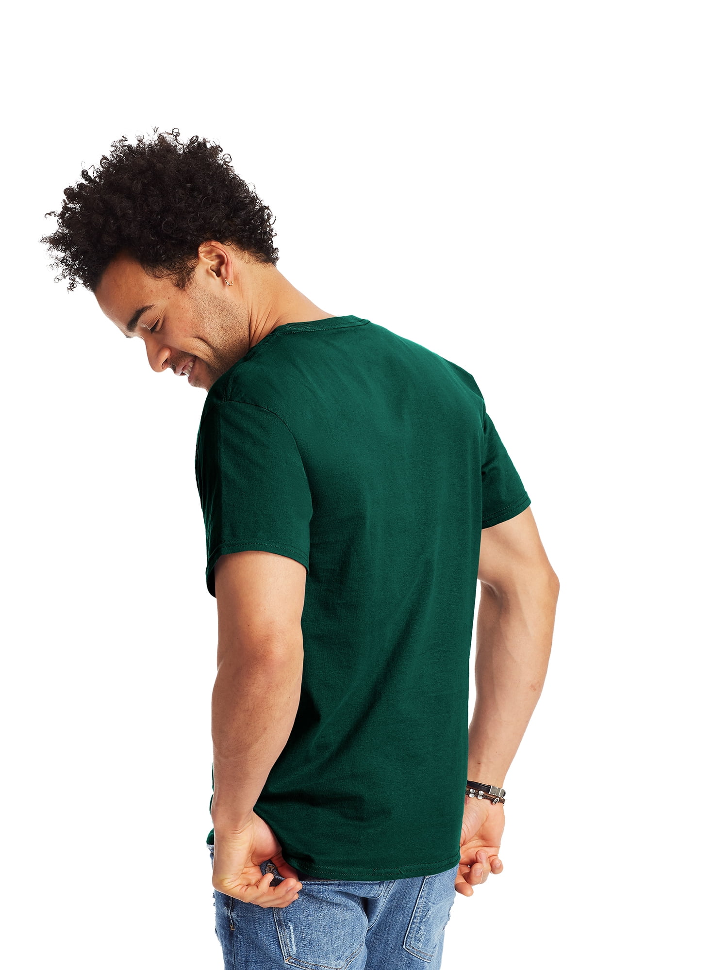 Hanes Authentic Men's Short Sleeve Crewneck T-Shirt, Big and Tall Sizes Available S-5XL
