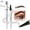 Dark Brown, variant on Fork Tip Liquid Eyebrow Pen, Black, Waterproof Long Lasting Brow Pen, Clear Defined Hair Like Brows for Natural Black Hair