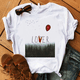 thumbnail image 3 of Nueva camiseta de verano con película de payasos de terror para niños, camiseta de algodón con estampado de Stephen King para niño y niña, camiseta de Pennywise para bebé, ropa para niño, 3 of 5