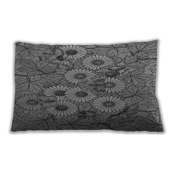 Ahgly Company Indoor Rectangular Contemporary Lumbar Throw Pillow, 13 inch by 19 inch