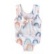 thumbnail image 5 of Traje de baño de una pieza SDJMa para niñas pequeñas, sin mangas, de verano, color arcoíris, liso, 5 of 8