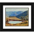 thumbnail image 1 of Gercken, Graham 14x12 Black Ornate Wood Framed with Double Matting Museum Art Print Titled - Farm Dam Hampton, 1 of 4