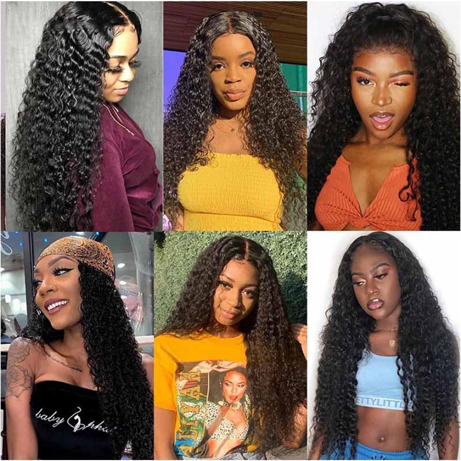 Aorsher Deep Wave Human Hair Bundles Brazilian Virgin Human Hair 100% Unprocessed Water Wave Bundles Double Weft 1 Bundles 16Inch Black Deep Curly Weave Natural Hair