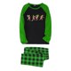 thumbnail image 2 of Conjuntos de pijamas navideños familiares a juego Grinch 2024, pijama de Grinch con parte superior y pantalones de pijama a cuadros, pijama de Grinch para niños y adultos para la familia, Hombres M, 2 of 3