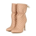 thumbnail image 5 of Lemonade Quilted Pointy Toe Stiletto Booties 20393, 5 of 6