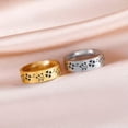 thumbnail image 2 of RSAMD Starry Four Heart Clover Ring Stainless Steel Ring Fashion Lucky Wedding Jewelry-11-gold, 2 of 6