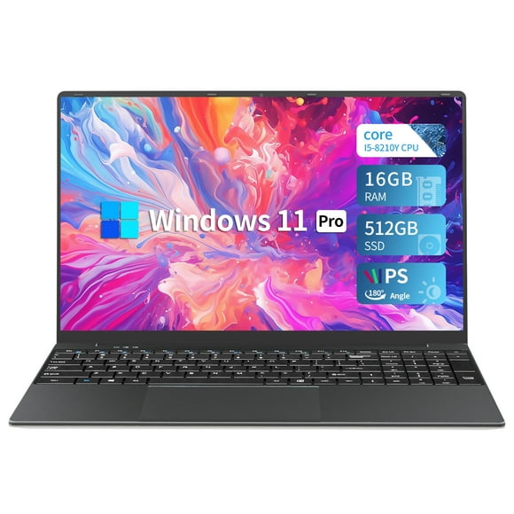 KUU 15.6inch 1080p FHD Laptop Computer Intel Core i5 Processor 16G RAM 512GB SSD,Windows 11