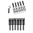 thumbnail image 1 of pitrice 6pcs Guitar Bridge Brand New Block Electric Components Saddle Instrument Music Saddles Entertainment with Wrench GAQ75 Black, 1 of 6