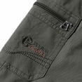 thumbnail image 6 of Men's Cotton Cargo Shorts, Elastic Drawstring Waist with Multi-Pockets, Casual Everyday Shorts for Men Athletic Casual Shorts Army Green 3XL, 6 of 8