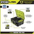 thumbnail image 3 of RYOBI LINK Modular Telescoping Handle Rolling Medium Tool Storage Box, 3 of 9