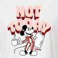 thumbnail image 3 of Disney - Mickey & Friends - Mickey Staying in for the Day - Not Today - Juniors Cropped Cotton Blend T-Shirt, 3 of 5