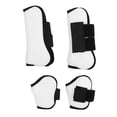 thumbnail image 2 of Enveloppe de Botte de Cheval, 4 Pcs Protection de Jambe de Cheval en PU Blanc Clarté Remarquable, 2 of 14