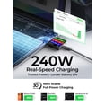 thumbnail image 4 of Cable USB-C LISEN de 3 m, 240 W, carga rápida, silicona, 4 of 9