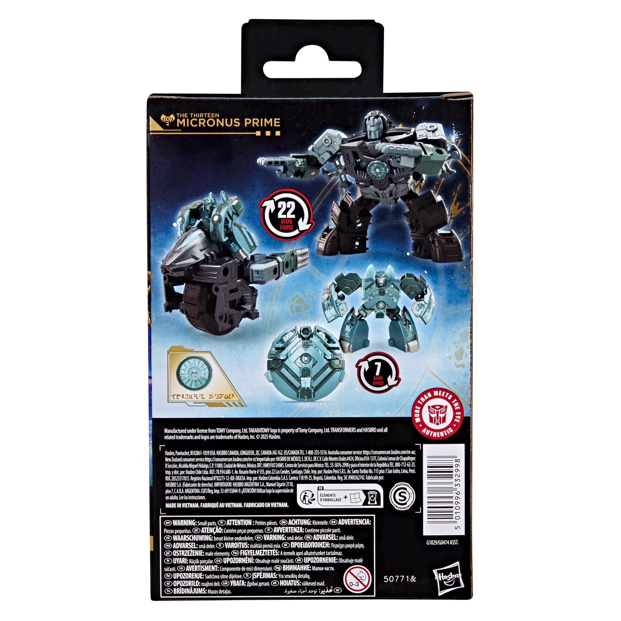 Transformers Toys Age of the Primes The Thirteen Micronus Prime 5.5" Action Figure, 8+