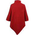 thumbnail image 5 of LinYooLi Poncho Cape en Tricot pour Femmes avec Boutons Latéraux, 5 of 5